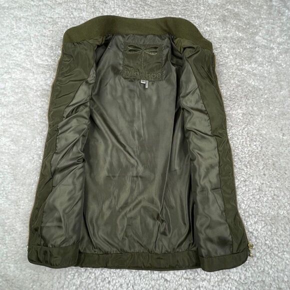 Tyler Boe Green Quilted Moto Zip Up Vest - Picture 5 of 8